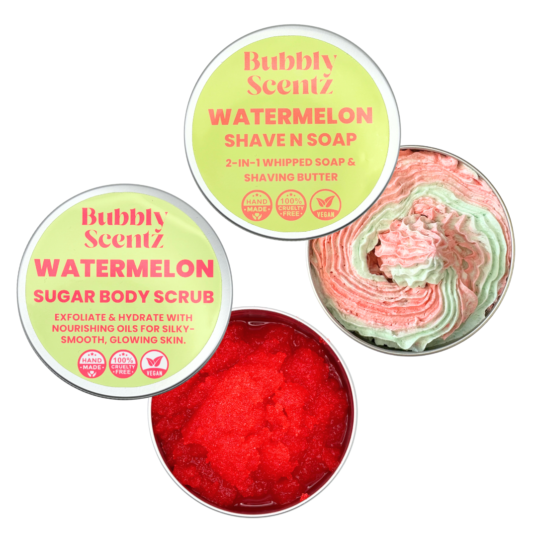 Watermelon Sugar Body Scrub & Shave N Soap Duo