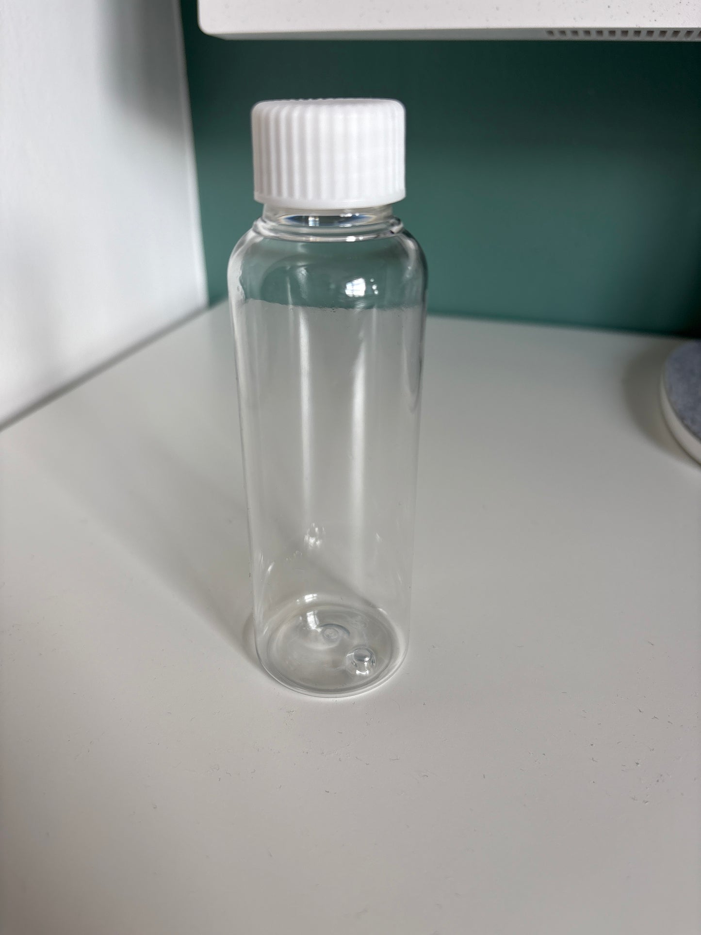 12 100ML Clear Bottles With Screw Lids