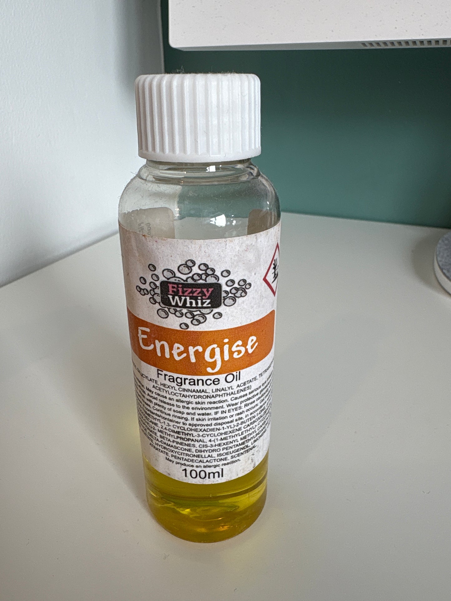 FW Energise Fragrance 100ml Oil USED