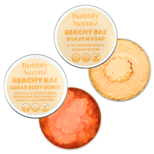 Beachy Bae Sugar Body Scrub & Shave N Soap Duo