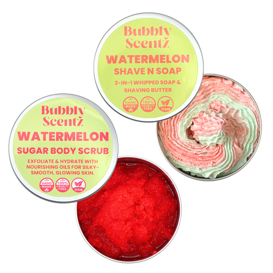 Watermelon Sugar Body Scrub & Shave N Soap Duo