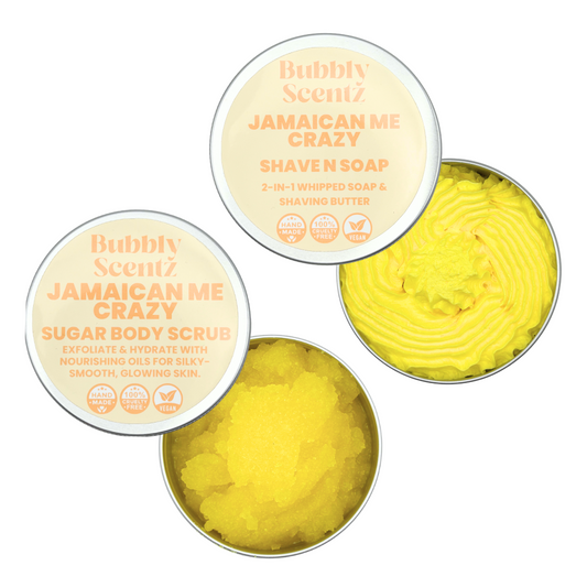 Jamaican Me Crazy Sugar Body Scrub & Shave N Soap Duo
