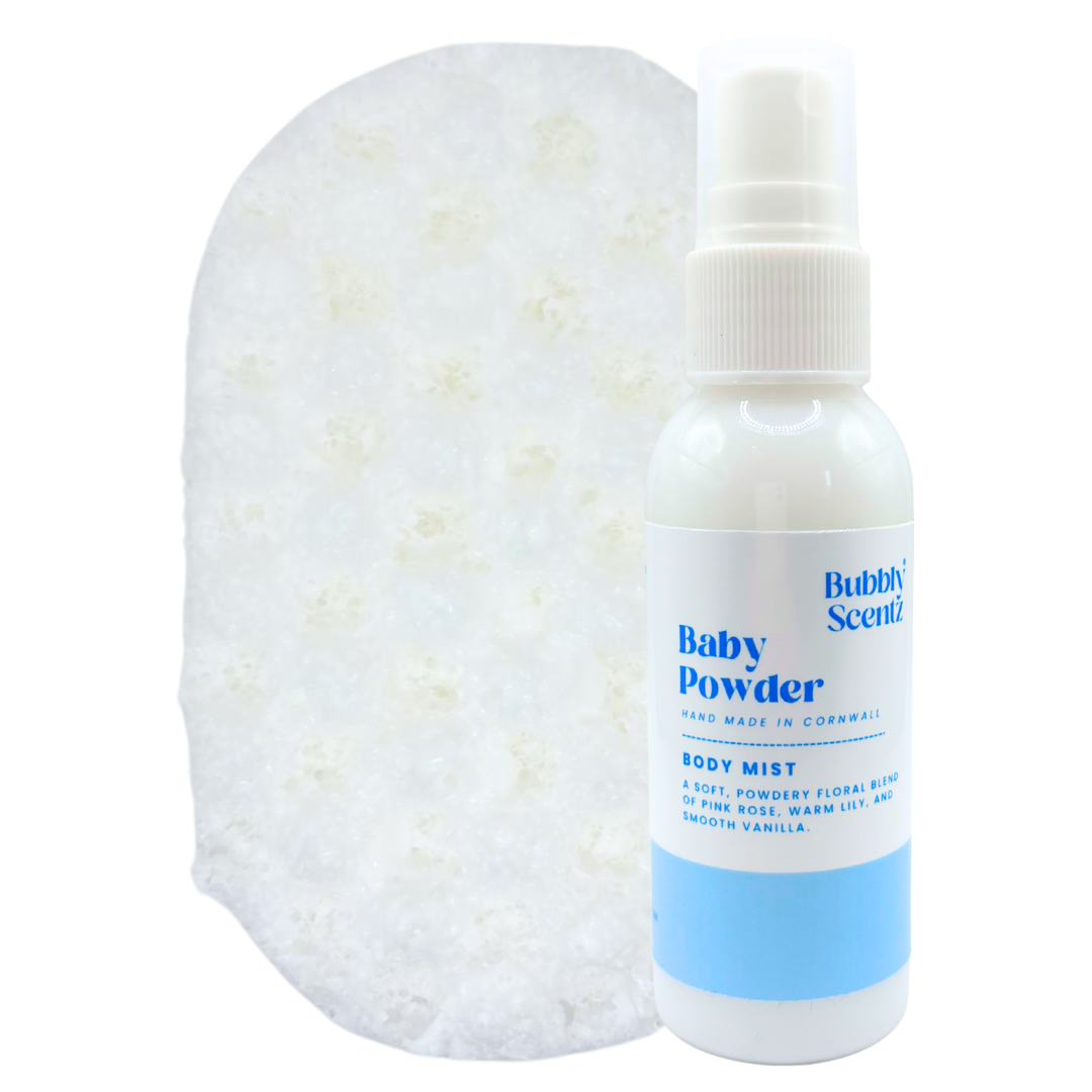 Baby Powder Bubbly Sponge & Body Mist Bundle