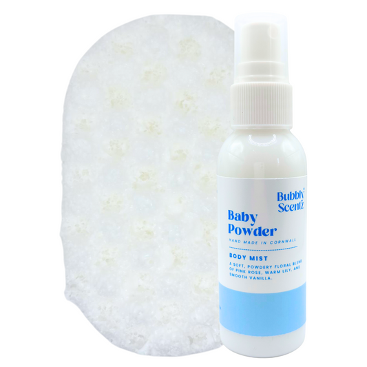 Baby Powder Bubbly Sponge & Body Mist Bundle