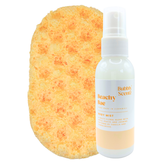 Beachy Bae Bubbly Sponge & Body Mist Bundle
